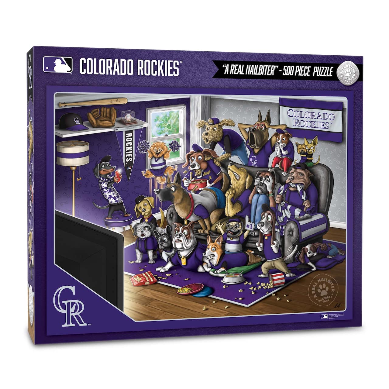 MLB Purebred Fans A Real Nailbiter 500 Piece Puzzle